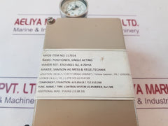 Samson 3763-0021.02 single-acting positioner