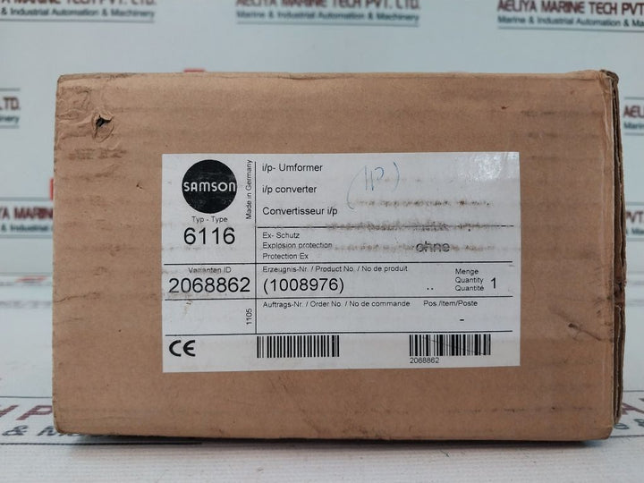 Samson 6116 Electropneumatic Converter 6116-010101121100000.01