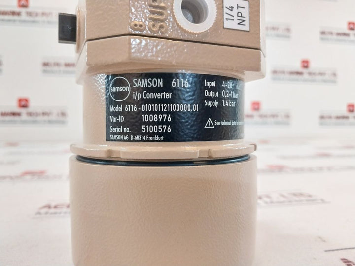 Samson 6116 Electropneumatic Converter 6116-010101121100000.01