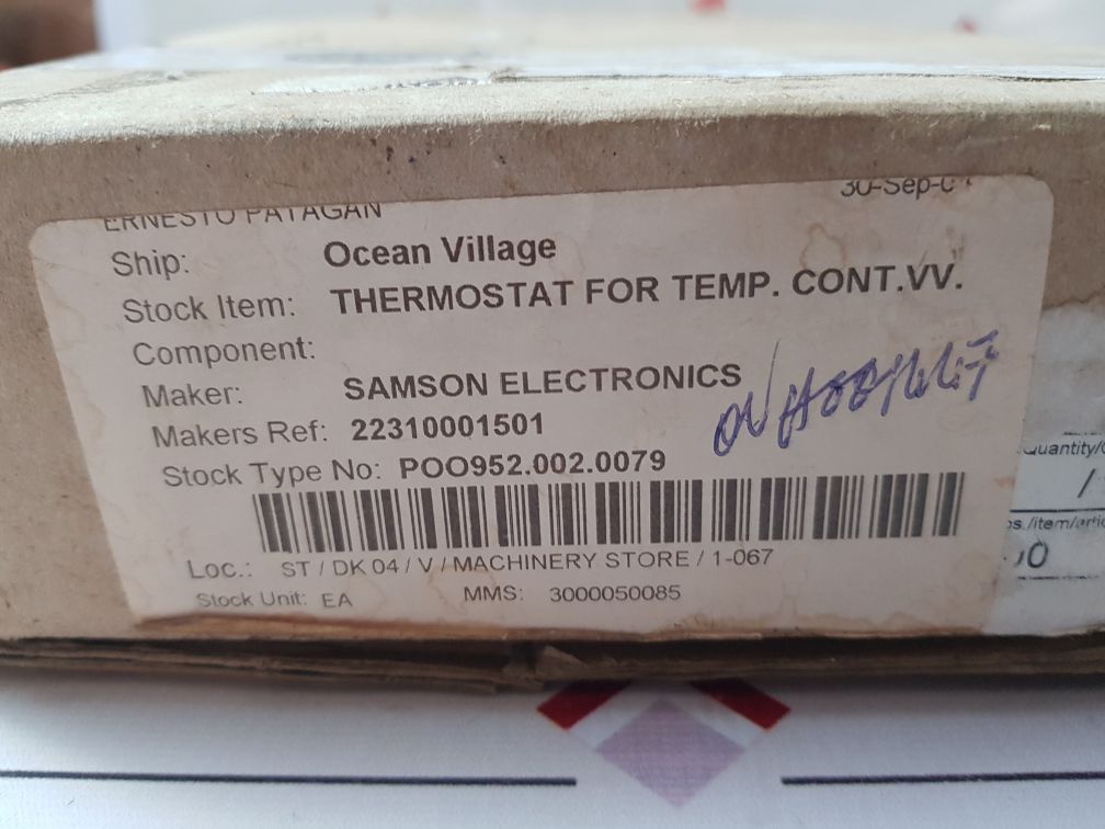 Samson 2231-008502 0093 thermostat for temperature controller 