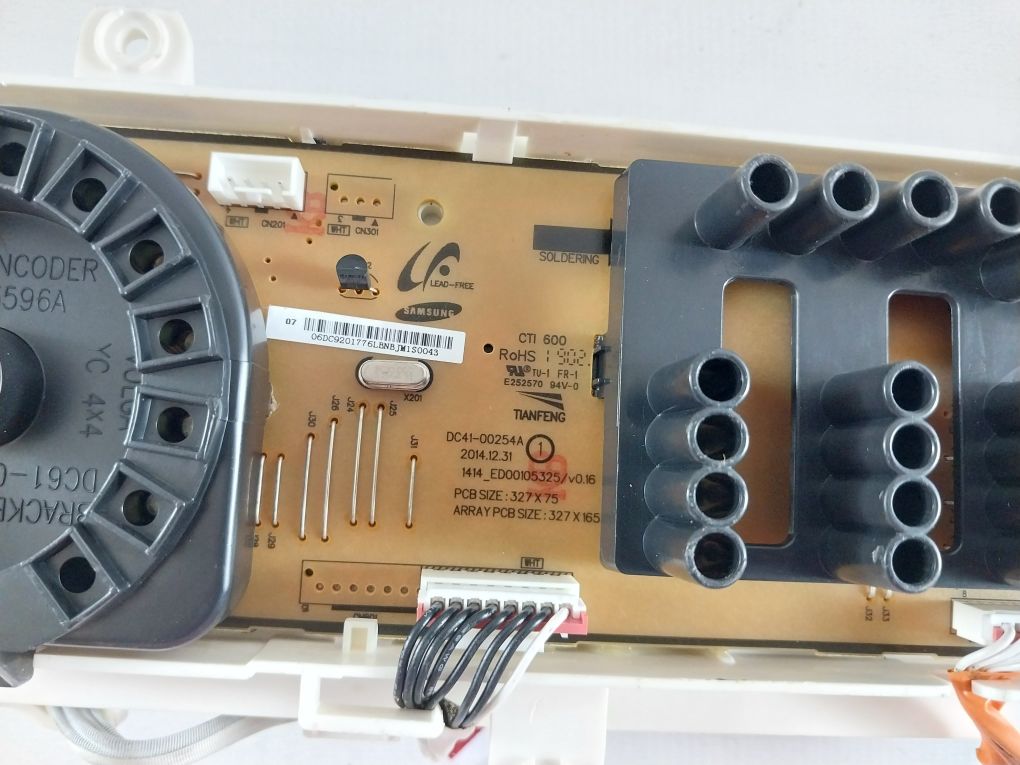Samsung Dc61-03596A /Dc41-00254A Washer/Dryer Control Board