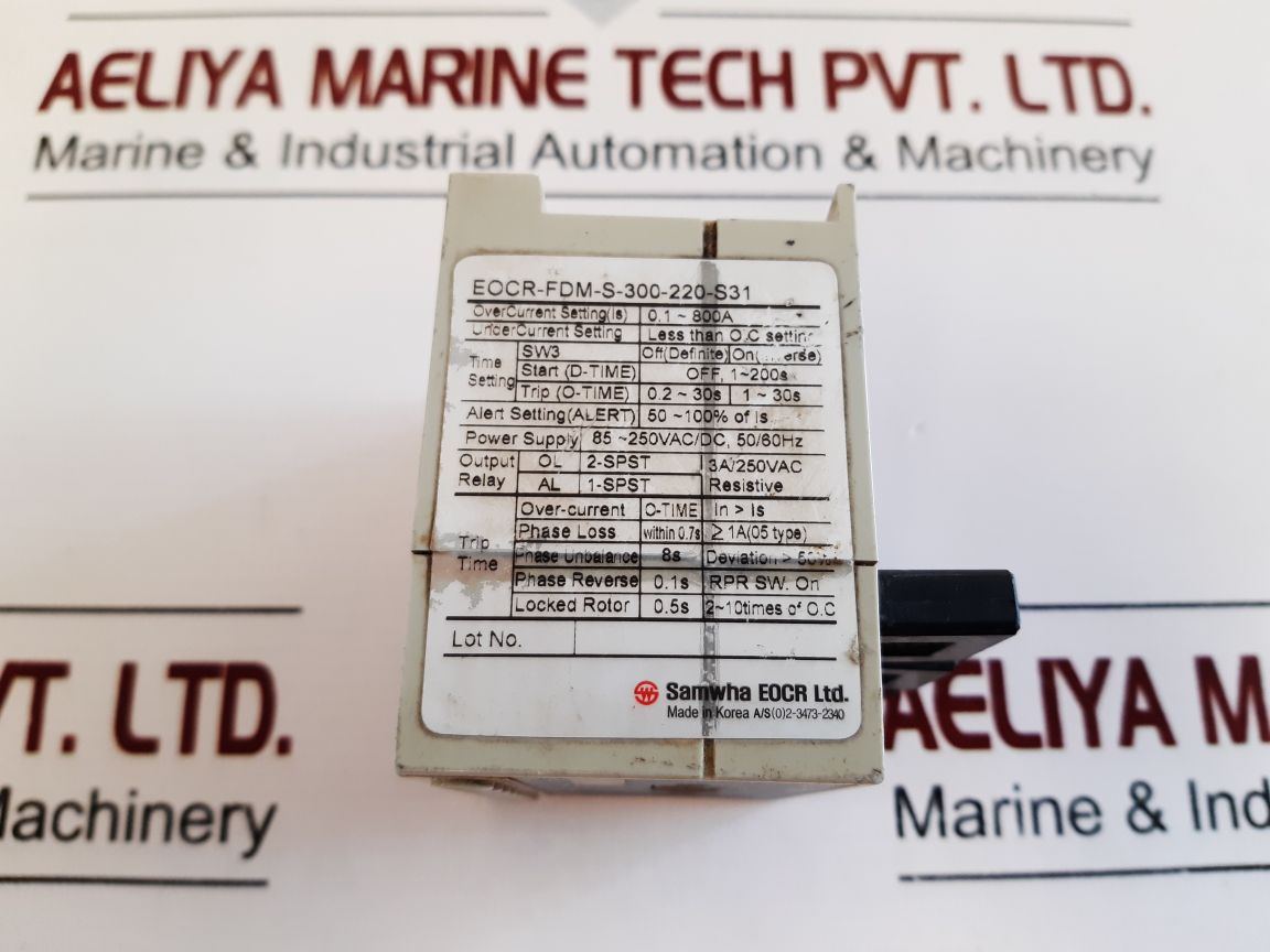 Samwha Eocr-fdm-s-300-220-s31 Protection Relay