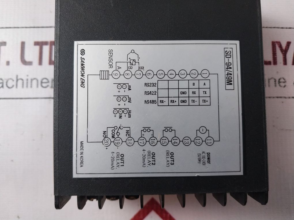 Samwon Sd-94M Temperature Controller Sd-94Mrrrn