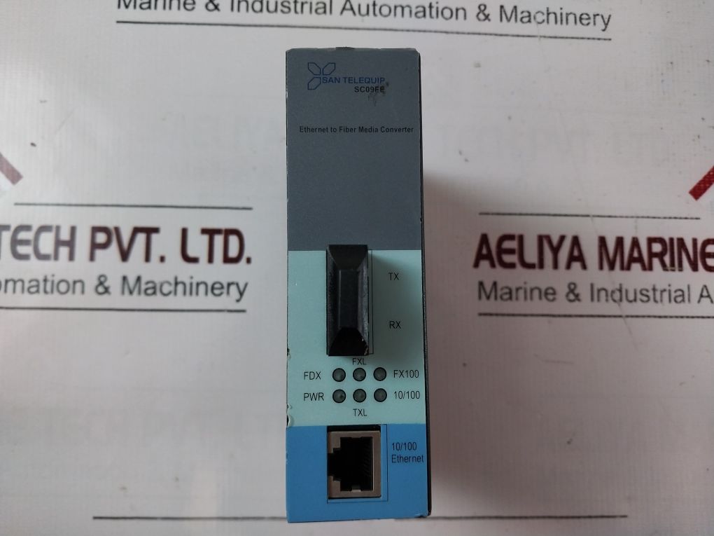 San Telequip Sc09Fe Ethernet To Fiber Media Converter