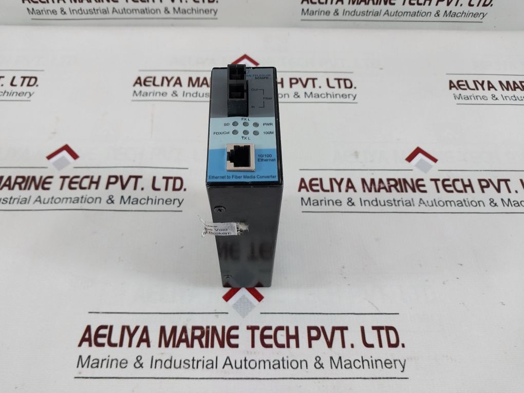 San Telequip Sc09Fen Sm Sc Ethernet To Fiber Media Converter 24V Dc