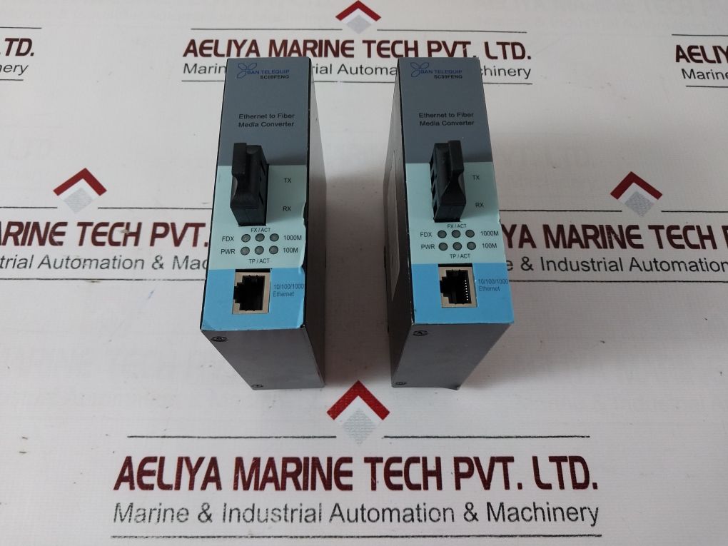 San Telequip Sc09Feng Ethernet To Fiber Media Converter
