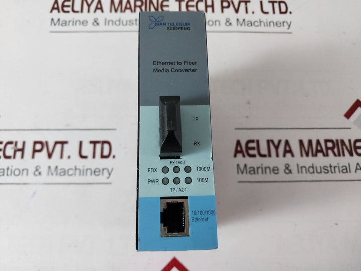 San Telequip Sc09Feng Ethernet To Fiber Media Converter