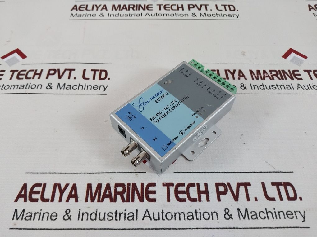 San Telequip Sc09Fs Rs 485/422/232 To Fiber Converter