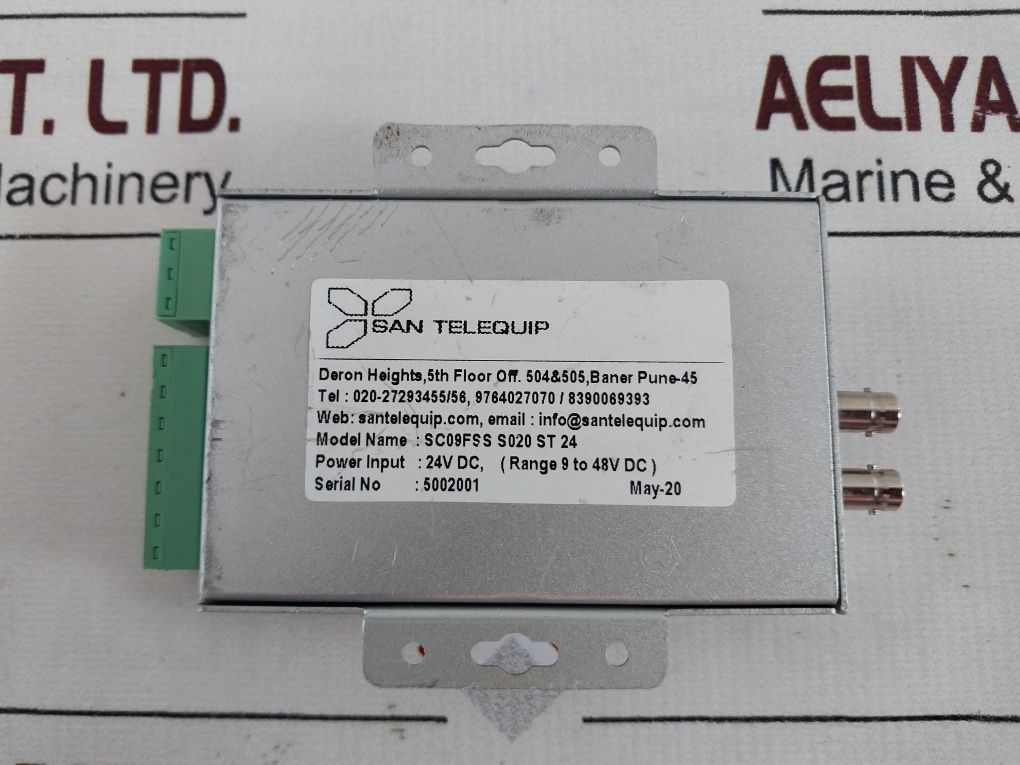San Telequip Sc09Fs Rs 485/422/232 To Fiber Converter