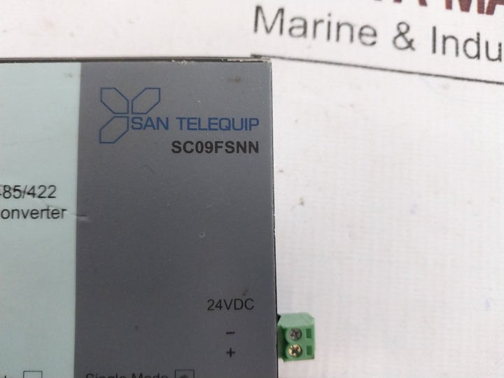 San Telequip Sc09Fsnn Ethernet To Fiber Converter