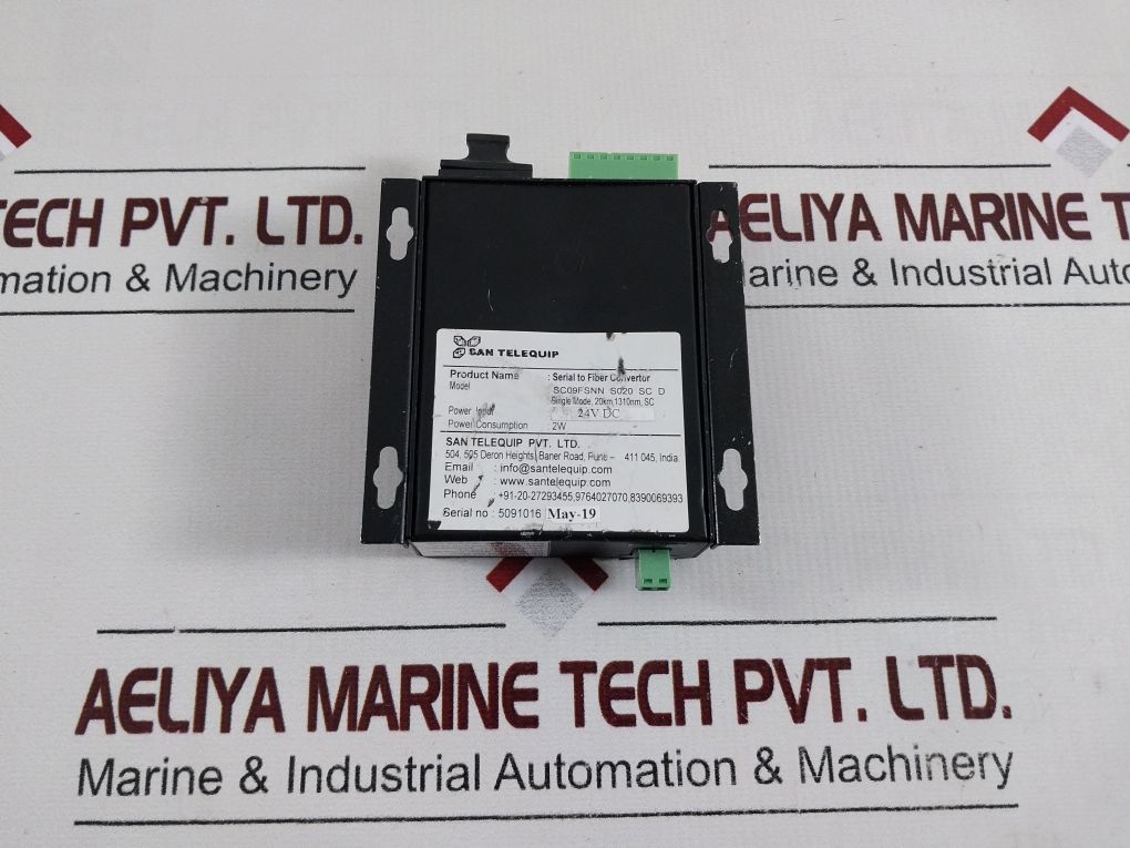 San Telequip Sc09Fsnn Ethernet To Fiber Converter