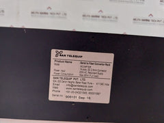 San Telequip Sc09Fsr Ethernet To Fiber Convertor Rack 14 Slots