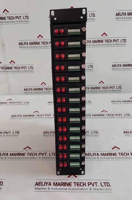 San Telequip Sc09Fsr Ethernet To Fiber Convertor Rack 14 Slots