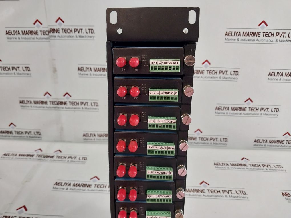 San Telequip Sc09Fsr Ethernet To Fiber Convertor Rack 14 Slots