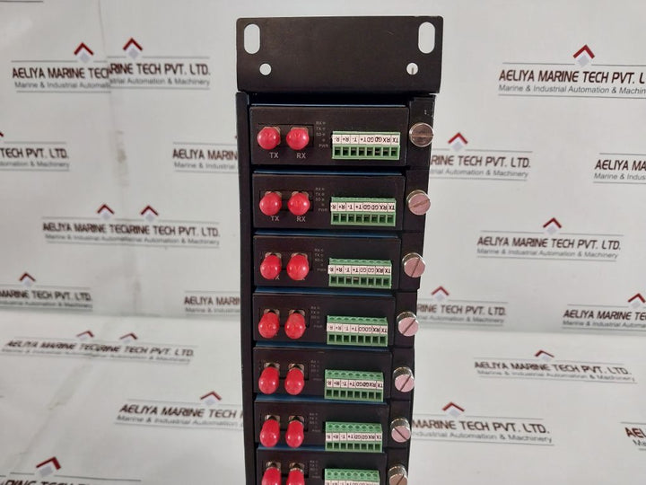 San Telequip Sc09Fsr Ethernet To Fiber Convertor Rack 14 Slots