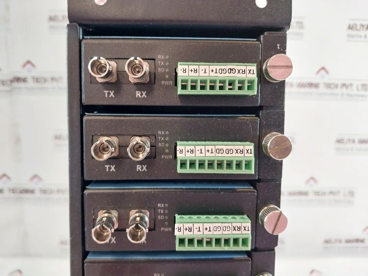 San Telequip Sc09Fsr Ethernet To Fiber Convertor Rack 14 Slots