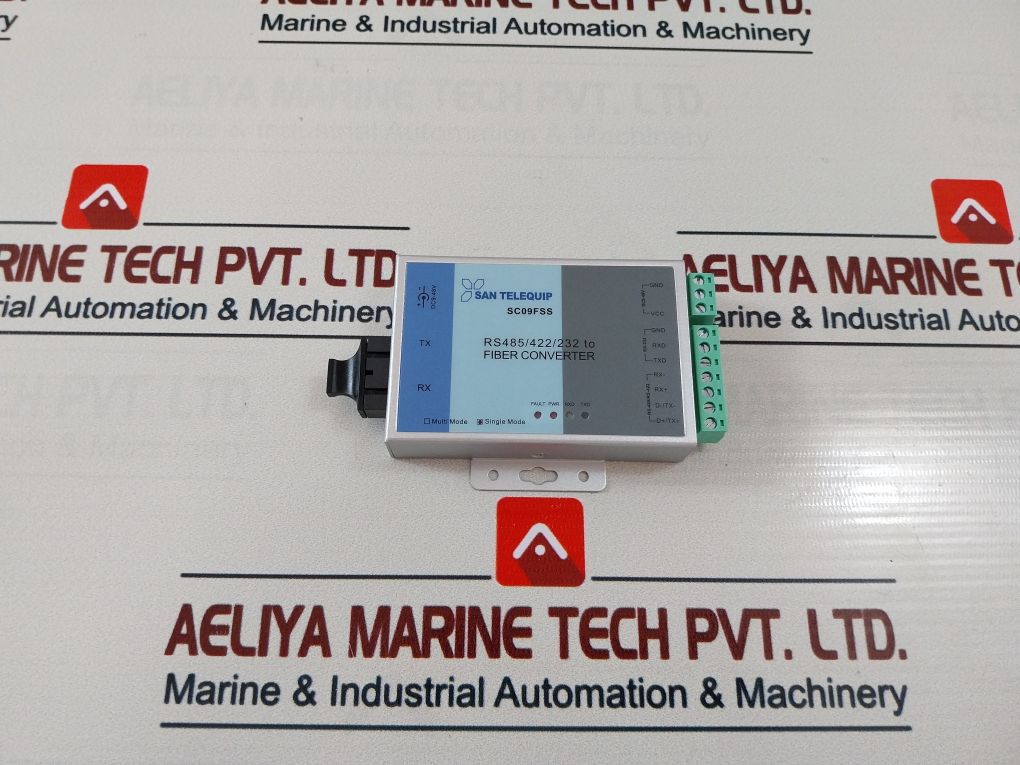 San Telequip Sc09Fss S020 Sc 24 Fiber Converter 9-48V Dc