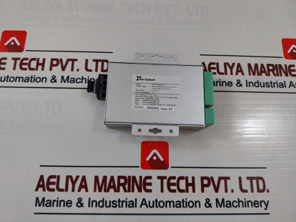 San Telequip Sc09Fss S020 Sc 24 Fiber Converter 9-48V Dc