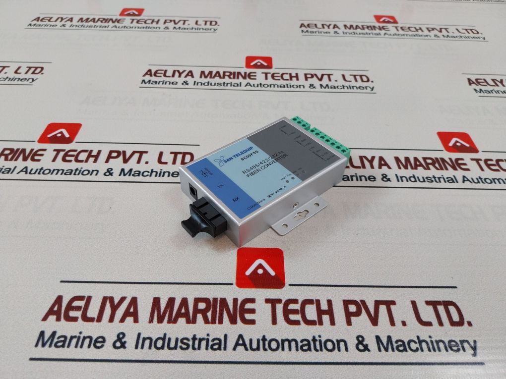 San Telequip Sc09Fss S020 Sc 24 Fiber Converter 9-48V Dc