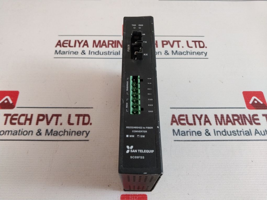 San Telequip Sc09Fss S020 Sc A I Serial To Fiber Optic Converter
