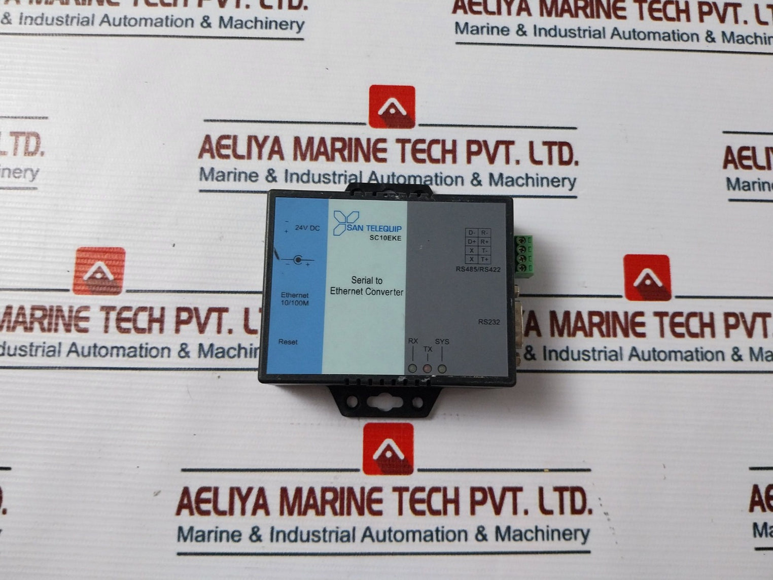San Telequip Sc10Eke Serial To Ethernet Converter 24V Dc