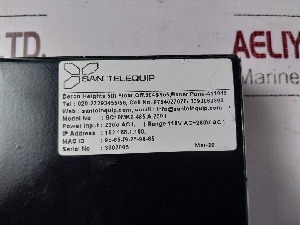 San Telequip Sc10Mk2-485 Dual Port Modbus Sc10Mk2 485 A 230 I