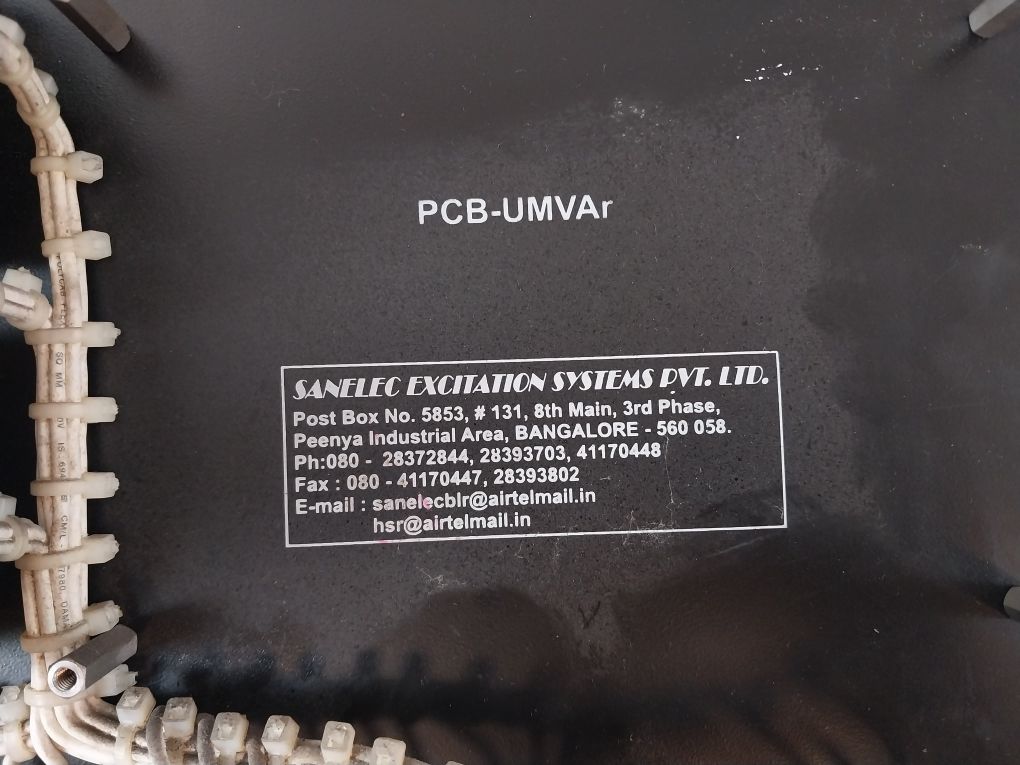 Sanelec Excitation Systems Pcb-umvar Under Excited Mvar Limiter