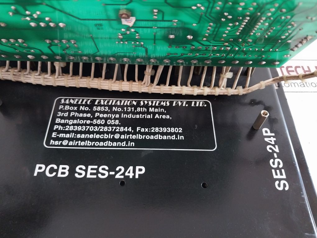 Sanelec Excitation Systems Ses-24P Control Panel