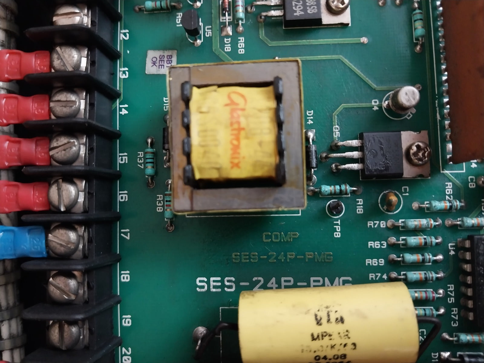 Sanelec Excitation Systems Ses-24P-pmg Control Panel