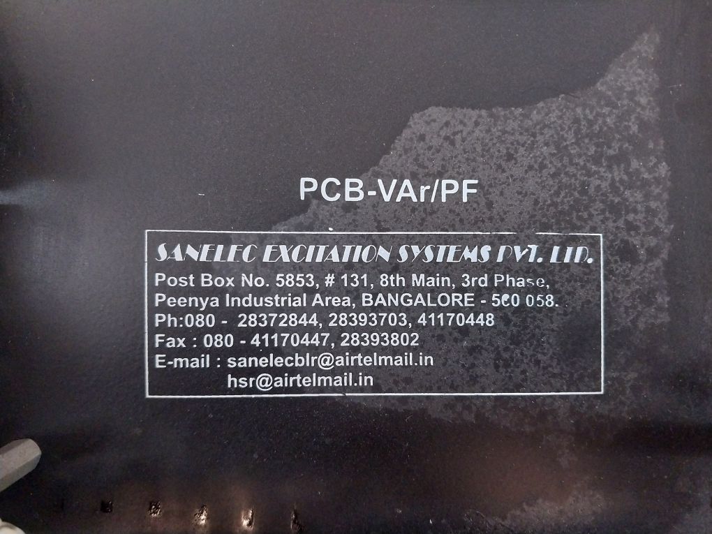 Sanelec Pcb-var/Pf Controller