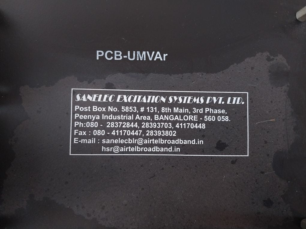 Sanelec Scl Rev01 Under Excited Mvar Limiter