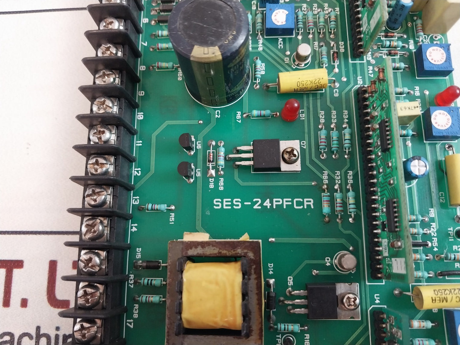 Sanelec Ses-24Pfcr Excitation Control Panel Circuit Board