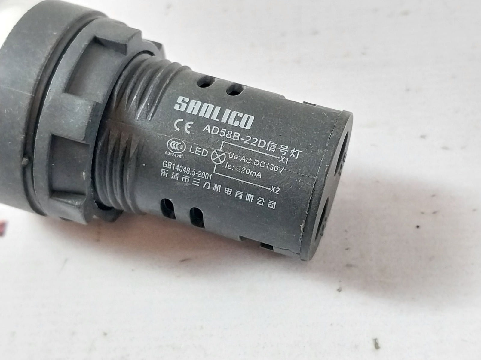 Lot Of 6X Sanlico Ad58B-22D Power Indicator Pilot Signal Lamp/Signal Light