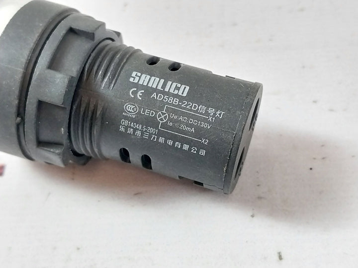 Lot Of 6X Sanlico Ad58B-22D Power Indicator Pilot Signal Lamp/Signal Light