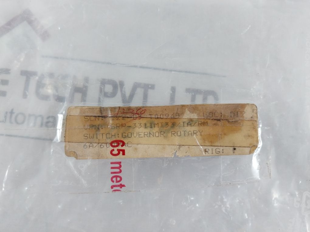 Santon Srp-3311 Mt33/Ta/Rm Governor Rotary Switch