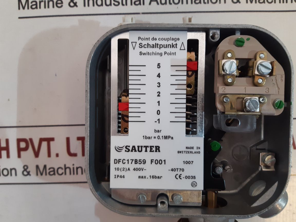 Sauter 1761049-01 Pressure Switch