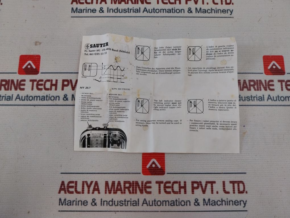 Sauter Dfc17B59 F001 Pressure Switch