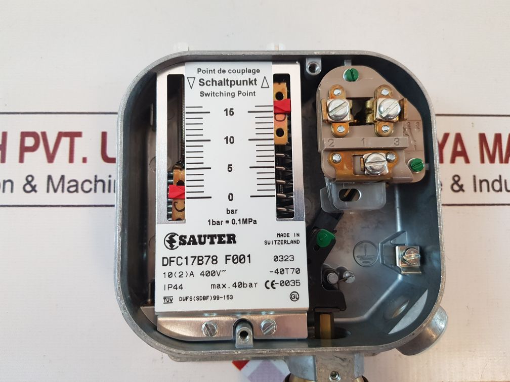 Sauter Dfc17B78 F001 Pressure Controller Switch 0-16 Bar

