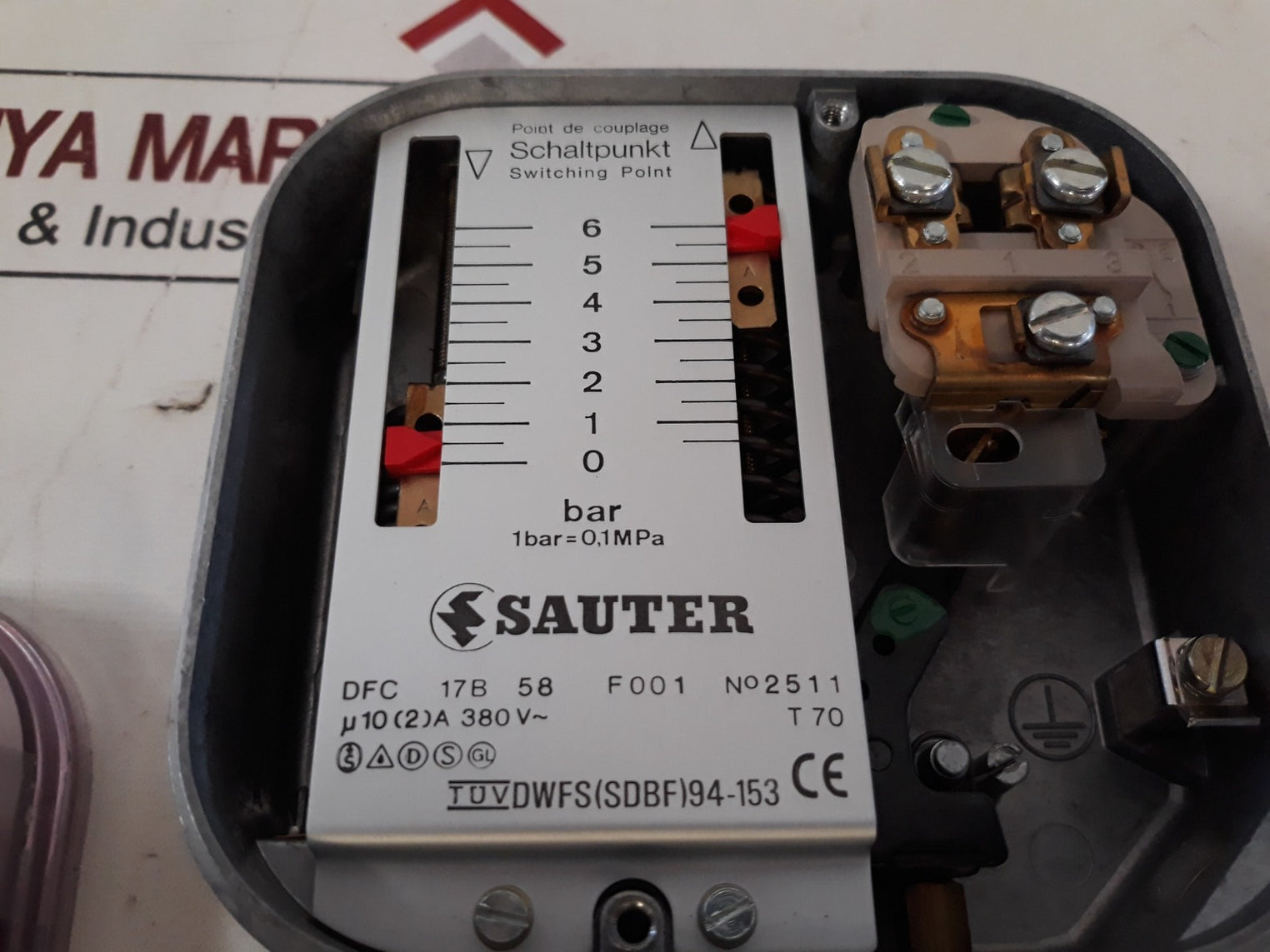 Sauter Dfc 17B 58 F001 Pressure Switch