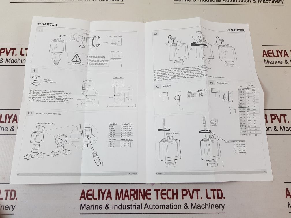 Sauter Dsf152F001 Pressure Switch