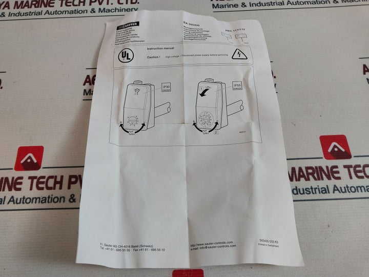 Sauter Hbc111F001 Duct-mounted Humidistat 250V