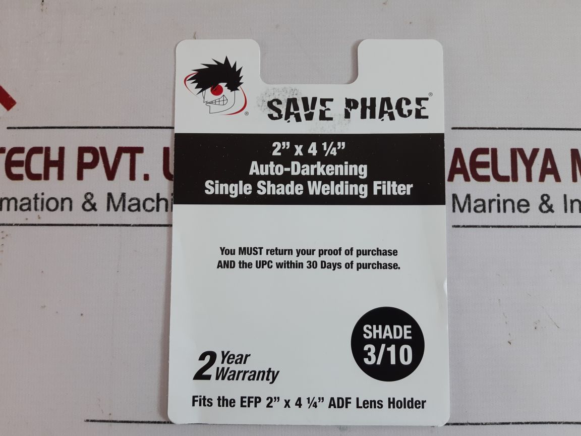 Lot of 3x Save phace as/nzs 3/10 1/1/1/1 en379 single shade welding filter