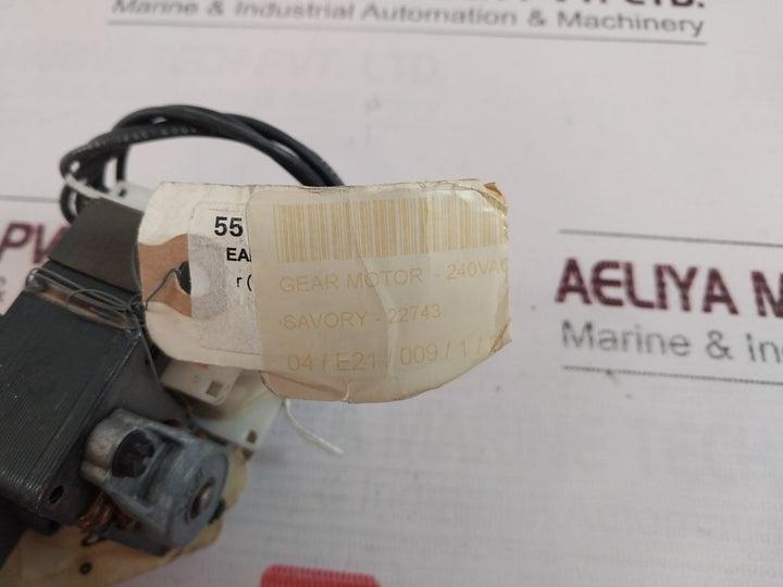 Savory 22743 Gear Motor 240V Ac 12Rpm