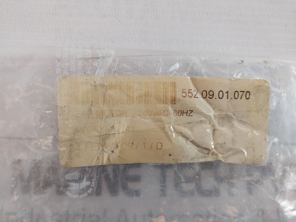 Savory 22743 Gear Motor 240V Ac 12Rpm