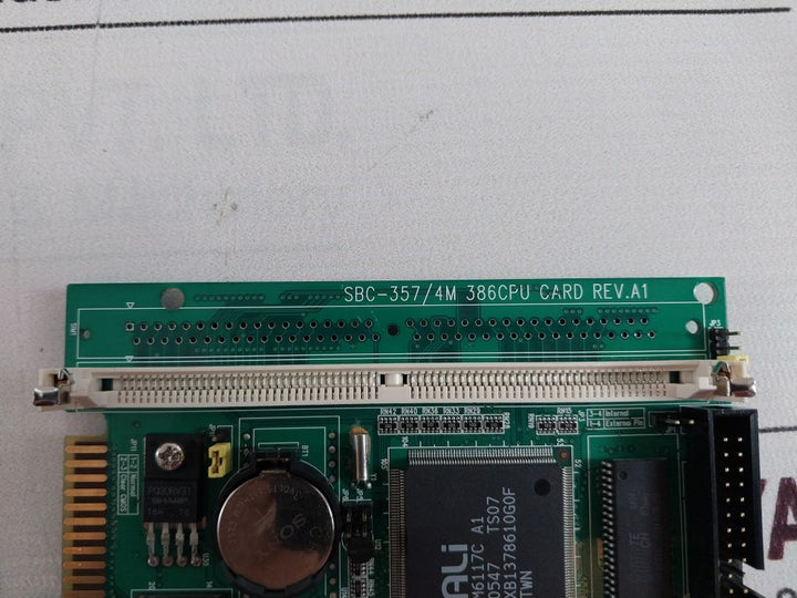 Sbc-357/4M Rev.A1 386Cpu Card