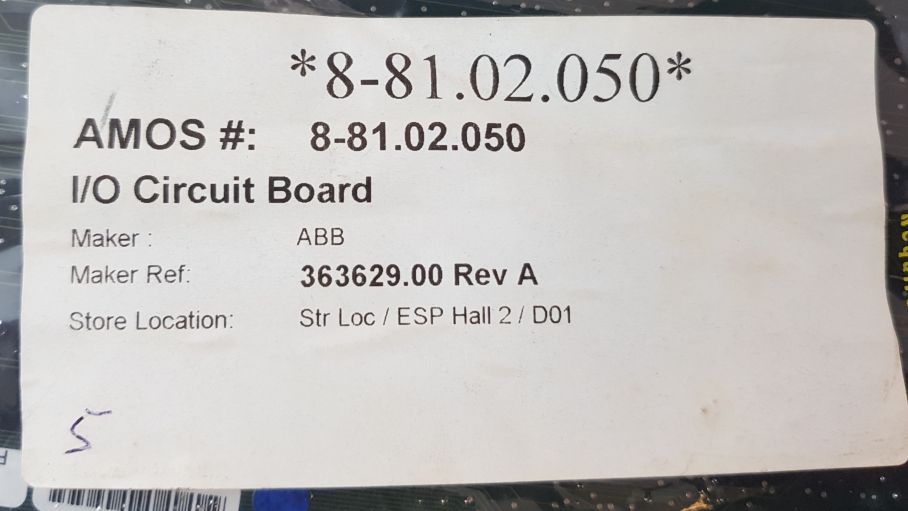 Sbs Greenspring 363629.00 Rev.A I/O Circuit Board