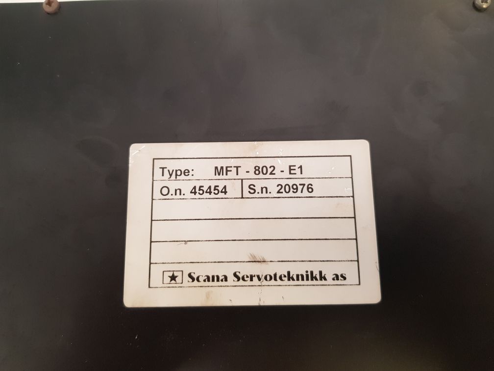 Scana Mft-802-e1 Remote Panel Mft-802