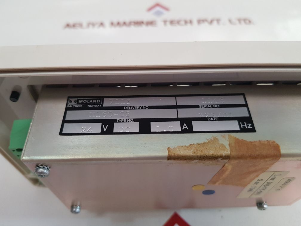 Scana Moland M160-03 Control Panel M160-v1.6 24V Dc 1A