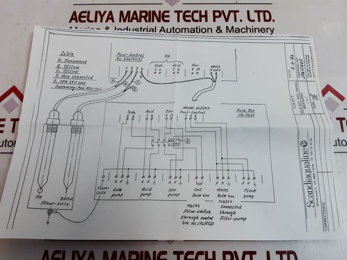 Scandi Aqualine Poo952.002.0056 Relay Box Pool Control