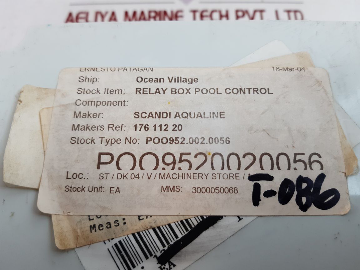 Scandi Aqualine Poo952.002.0056 Relay Box Pool Control
